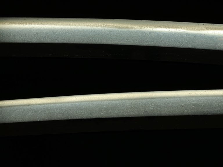 Antique Nihonto - Katana in Shirasaya with Tachi Koshirae, Nanbokucho Period (650+ years old) - Unsigned, NBTHK Tokubetsu Hozon Attributed to Tegai Kanetoshi