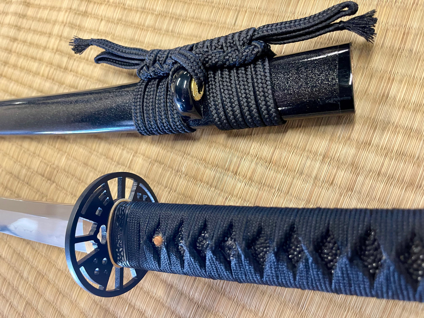 Moritaka Razor Carbon Cross Katana - T10 Clay-Tempered Hadori Polish