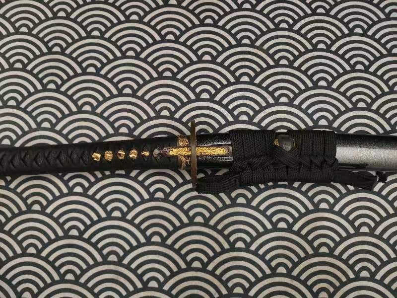 Cloudhammer Katana - Hidden Dragon, Dragon Sakura - sx105v Japanese Tool Steel - Ko-Choji Hamon