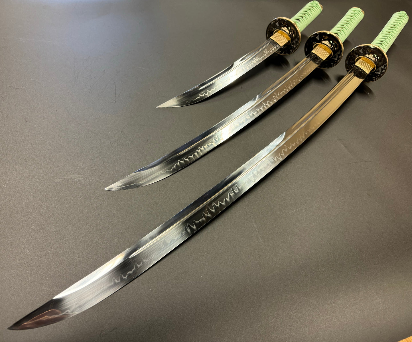 MADE TO ORDER Phoenix Arms 3-Sword Set - Spring bamboo Naginata Naoshi T10