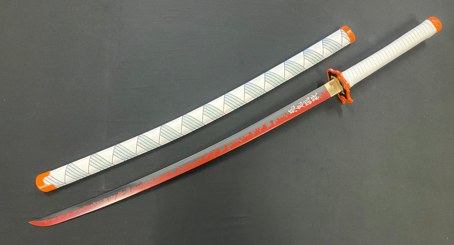 Katana - 1045 Steel, Demon Slayer Rengoku