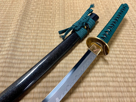 Moritaka Razor Jade Dragonfly Katana - Clay Tempered T10, Hadori Polish