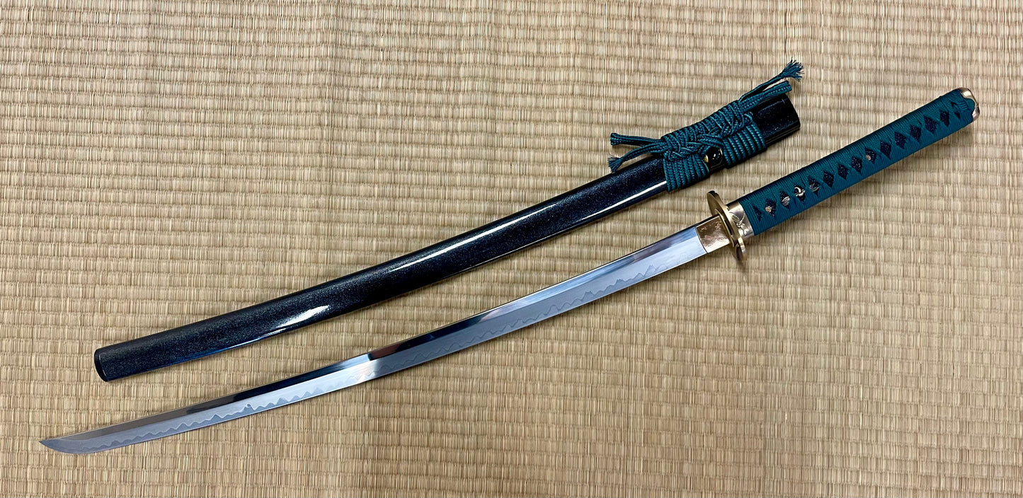 Moritaka Razor Jade Dragonfly Katana - Clay Tempered T10, Hadori Polish