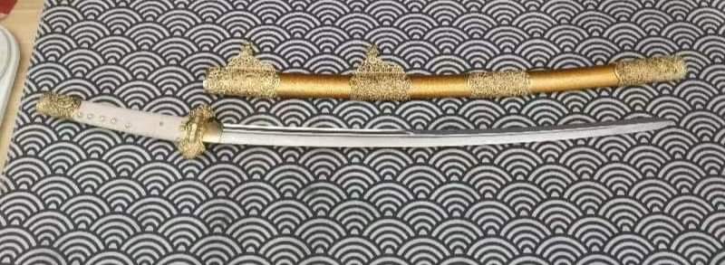 Cloudhammer Kazari Tachi - Kogarasu - 27.5" Nagasa Deep Koshirzori- W2 Cable Steel