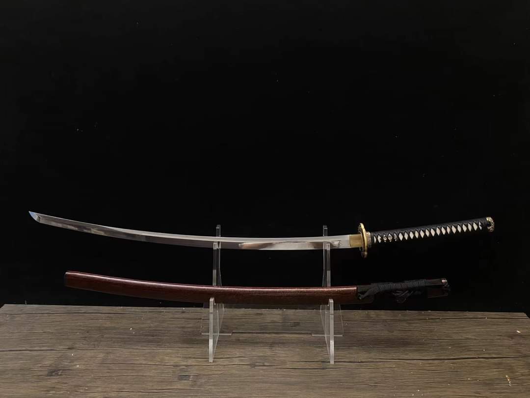 Cloudhammer Katana - Autumn Chrysanthemum- s5 - 31.5" nagasa, deep tachi koshizori