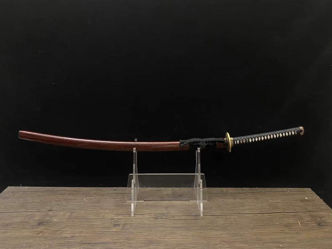 Cloudhammer Katana - Autumn Chrysanthemum- s5 - 31.5" nagasa, deep tachi koshizori