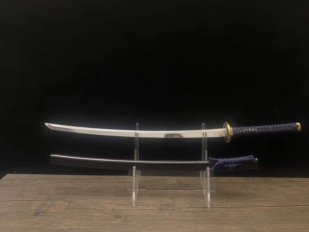 Cloudhammer Surging Dragon DULLED PRACTICE Katana - s7 Shock Steel