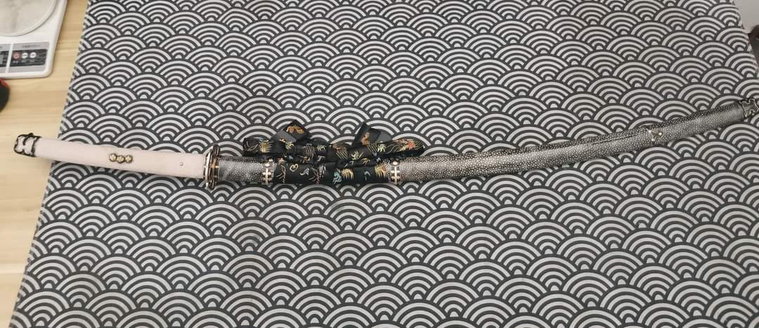 PRE-ORDER Cloudhammer Onimaru Kunitsuna Court Tachi - Sx105v Choji Hamon