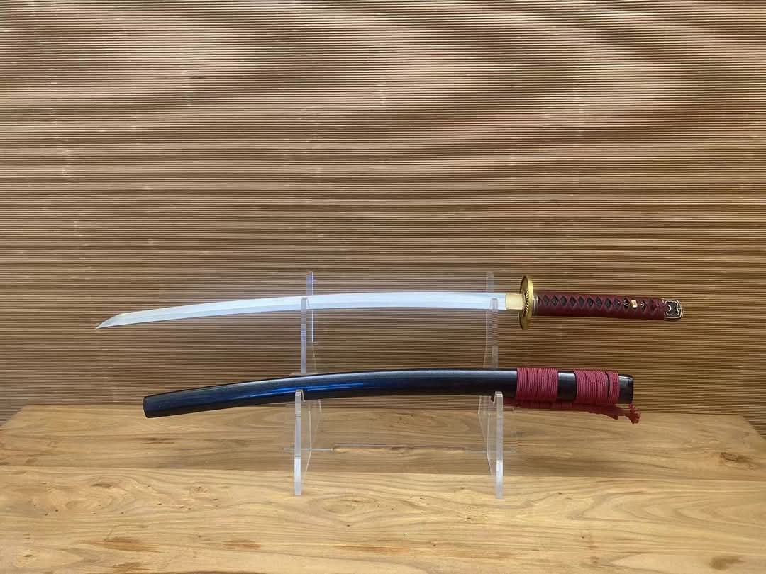 Cloudhammer Wakizashi Handachi - Sunburst - s5 low molybdenum Taiwan variant shock steel
