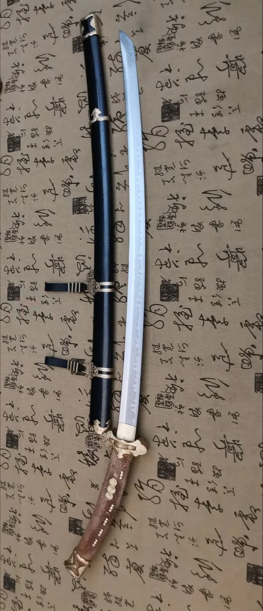DINGED SAYA Cloudhammer Efu Tachi - 27.5" Nagasa - W2 Cable Steel