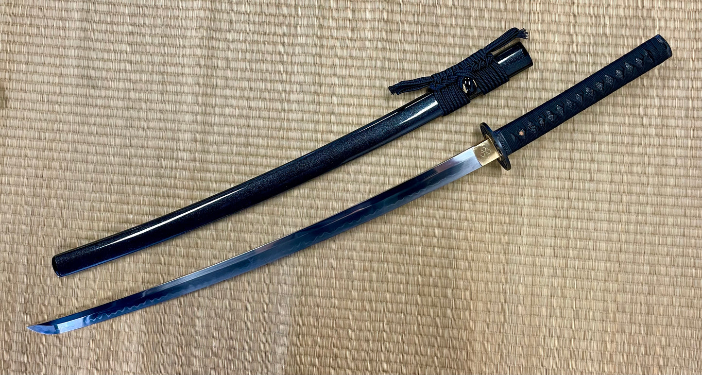 Moritaka Razor Carbon Cross Katana - T10 Clay-Tempered Hadori Polish