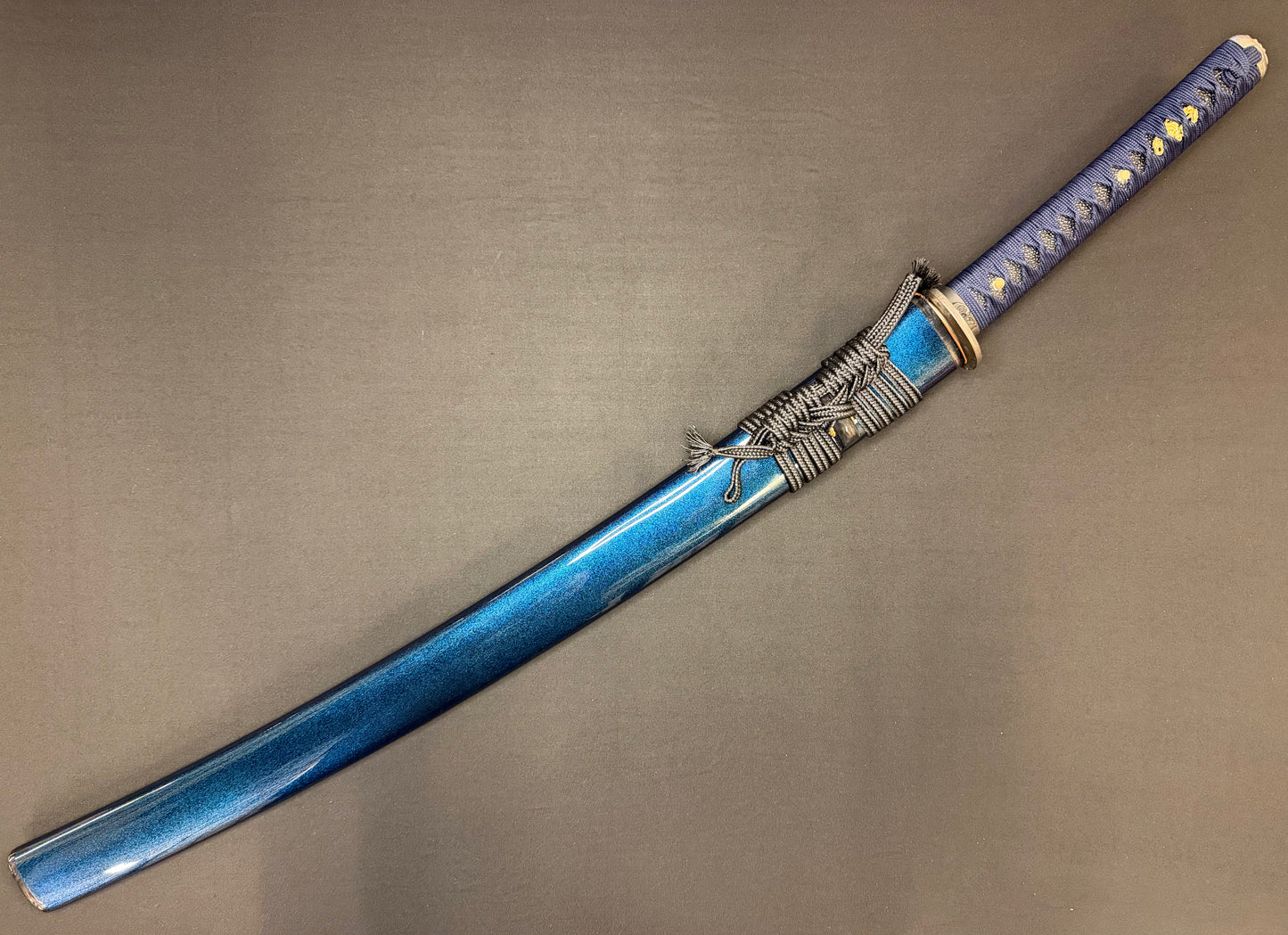 Legacy Steel O-Katana Titan Stout - Blue Demonl with Bo-hi, Choji Hamon, 1095 Clay Tempered