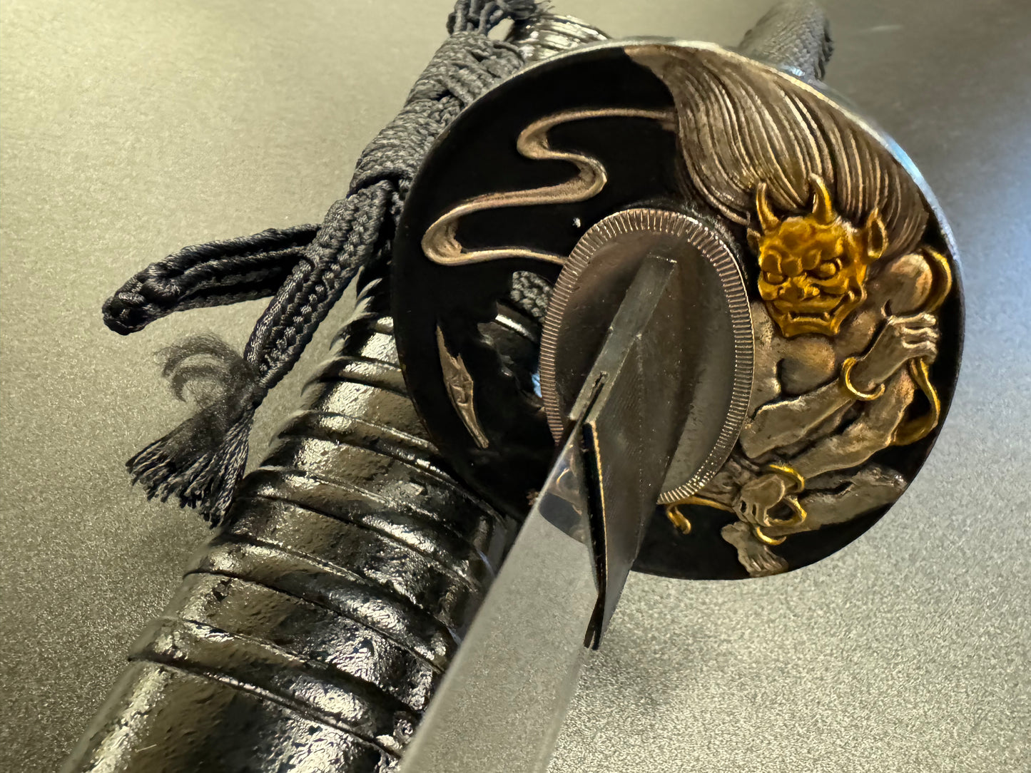 Legacy Blades Reaper O-Katana - Dark Oni - Choji Hamon, Koshizori 1095