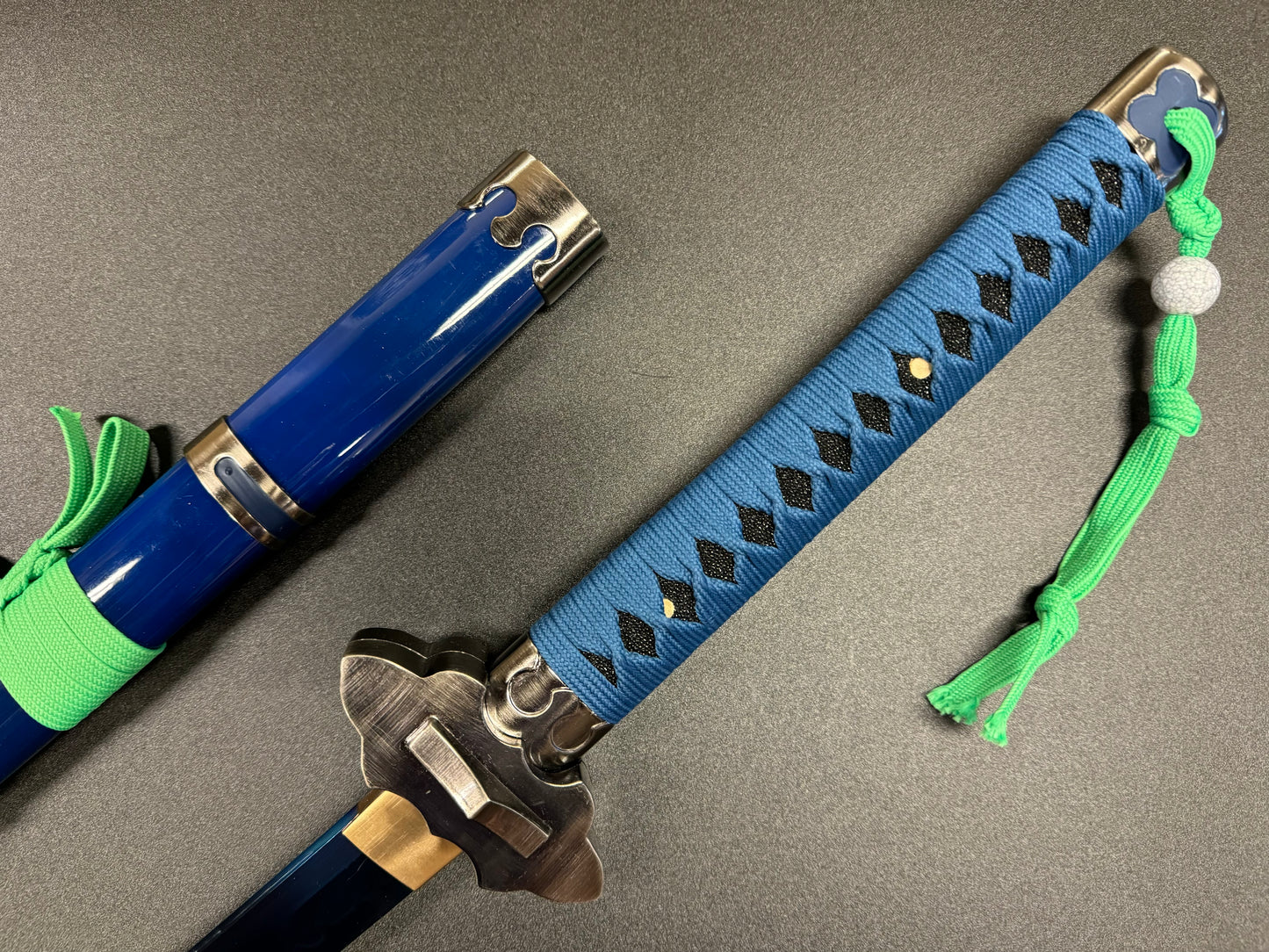 Blue Exorcist Sword Ao No Exorcist Rin Okumura Kurikara & T10 Clay Tempered Blue Bladed Katana
