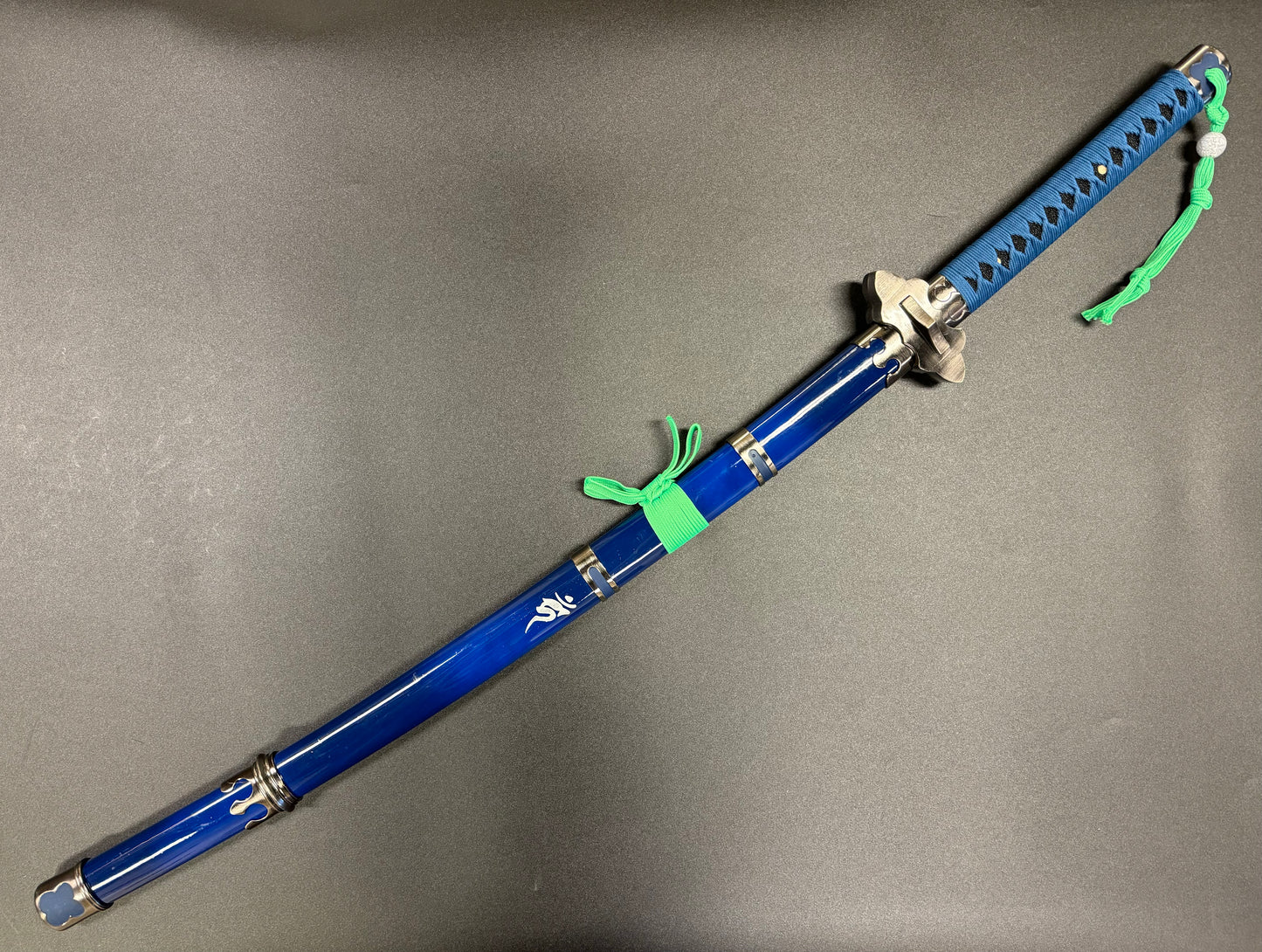 Blue Exorcist Sword Ao No Exorcist Rin Okumura Kurikara & T10 Clay Tempered Blue Bladed Katana