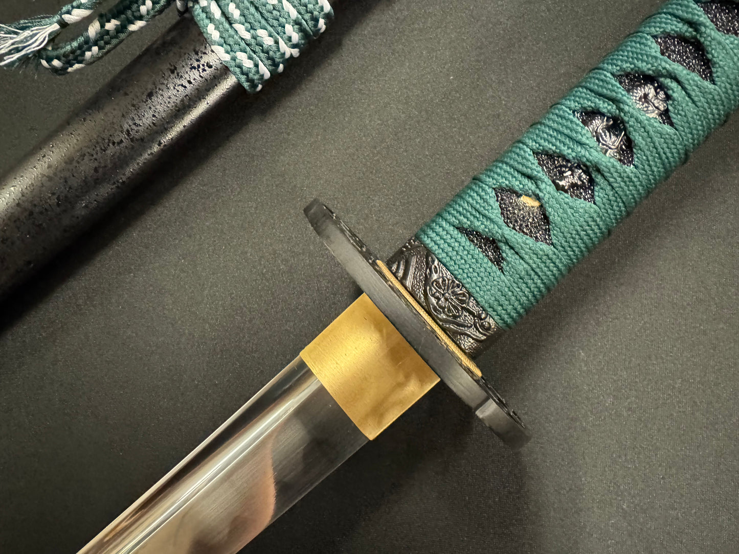 Phoenix Armory Ko-Katana - Shinobigatana - Emerald Edge T10 Seigaiha