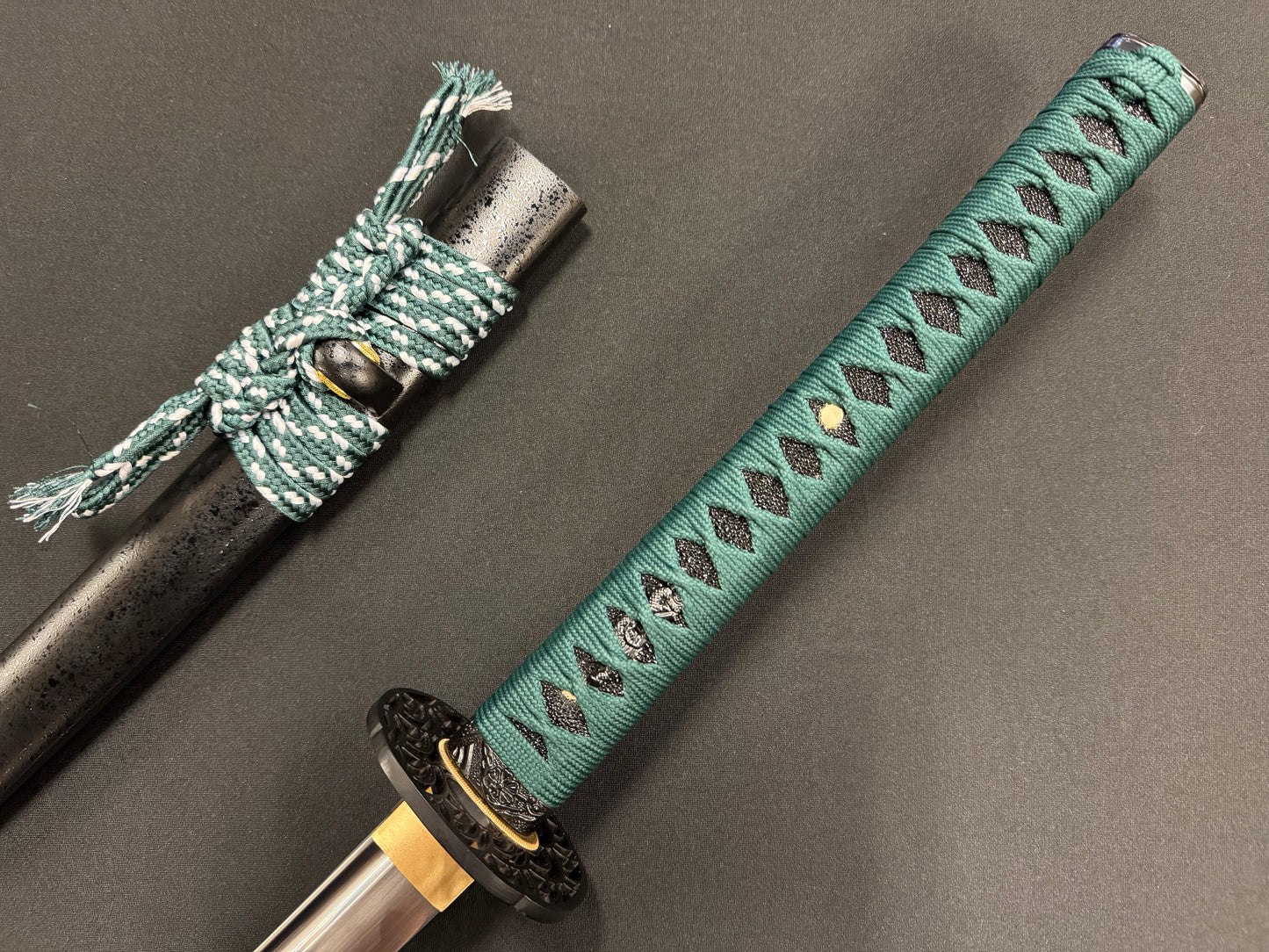 Phoenix Armory Ko-Katana - Shinobigatana - Emerald Edge T10 Seigaiha