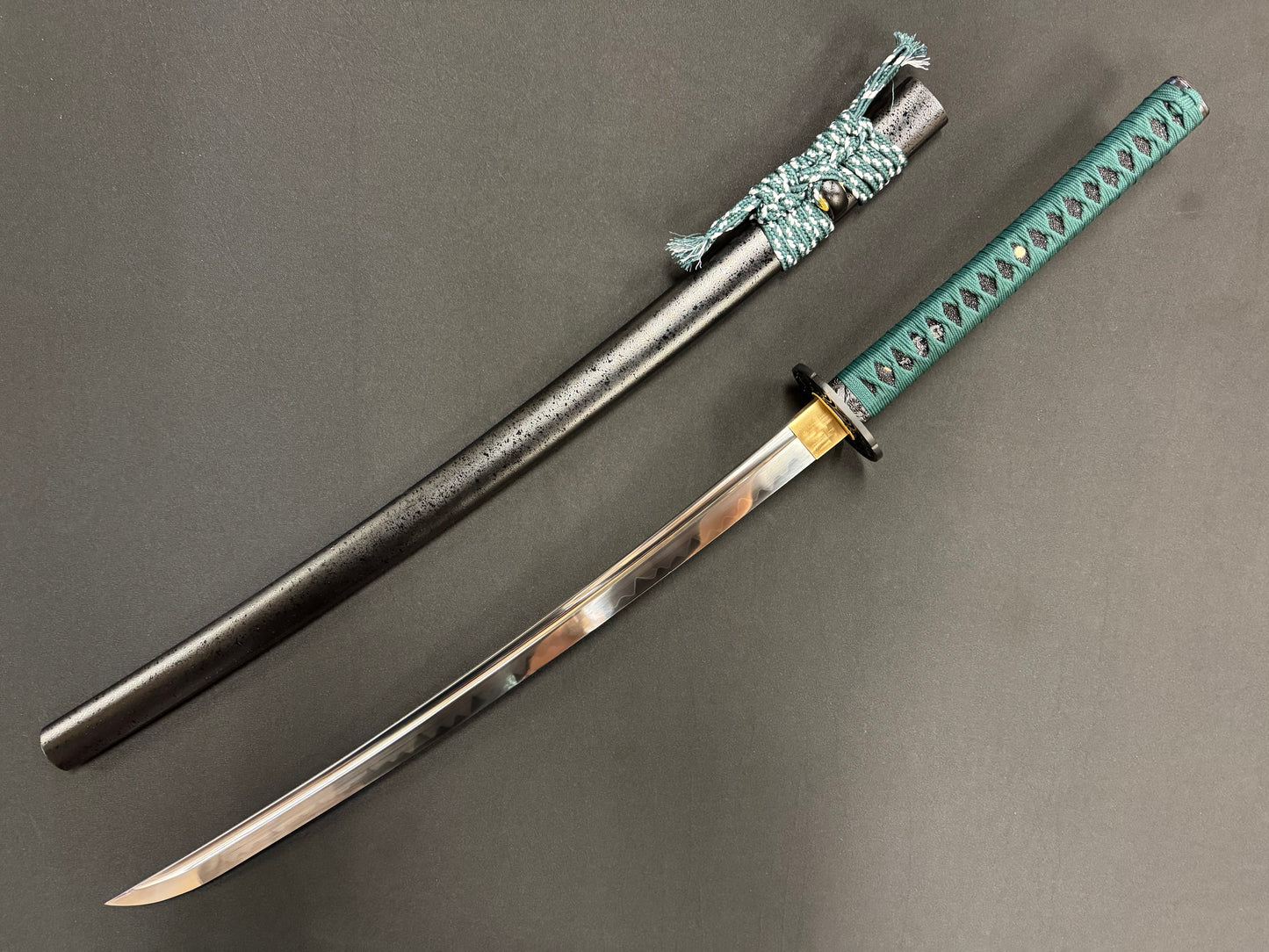 Phoenix Armory Ko-Katana - Shinobigatana - Emerald Edge T10 Seigaiha