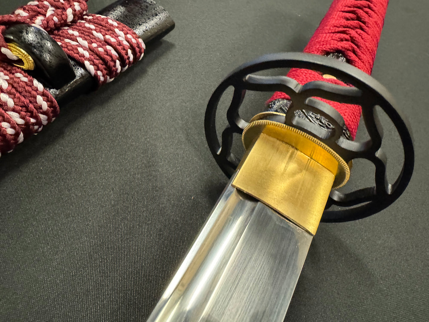 Phoenix Armory Katate-uchi Single Handed Sword - Scarlet Slasher T10 Tsuba Options