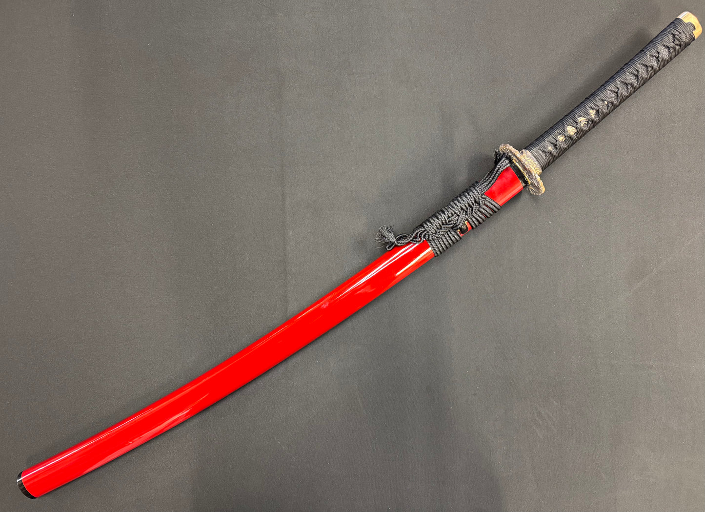Phoenix Arms Katana - Scarlet Dragon Spine - Damascus Hammer Spine Limited Edition