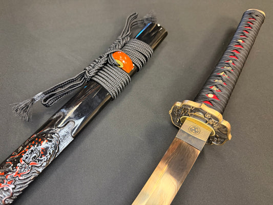 Phoenix Armory Katana - Dragon's Hoard Golden Damascus