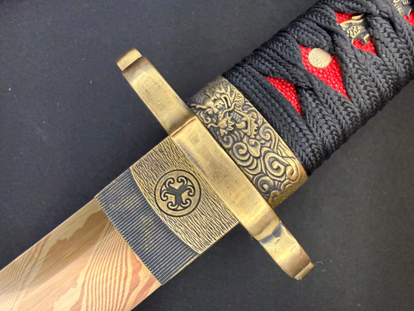 Phoenix Armory Katana - Dragon's Hoard Golden Damascus