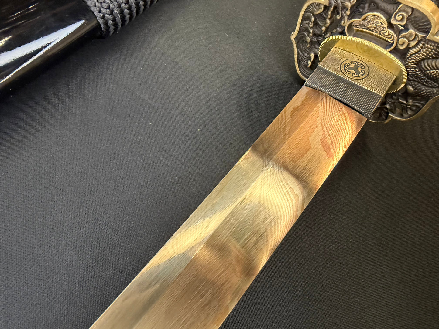 Phoenix Armory Katana - Dragon's Hoard Golden Damascus