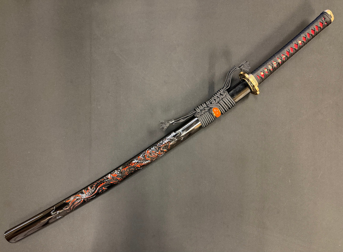 Phoenix Armory Katana - Dragon's Hoard Golden Damascus