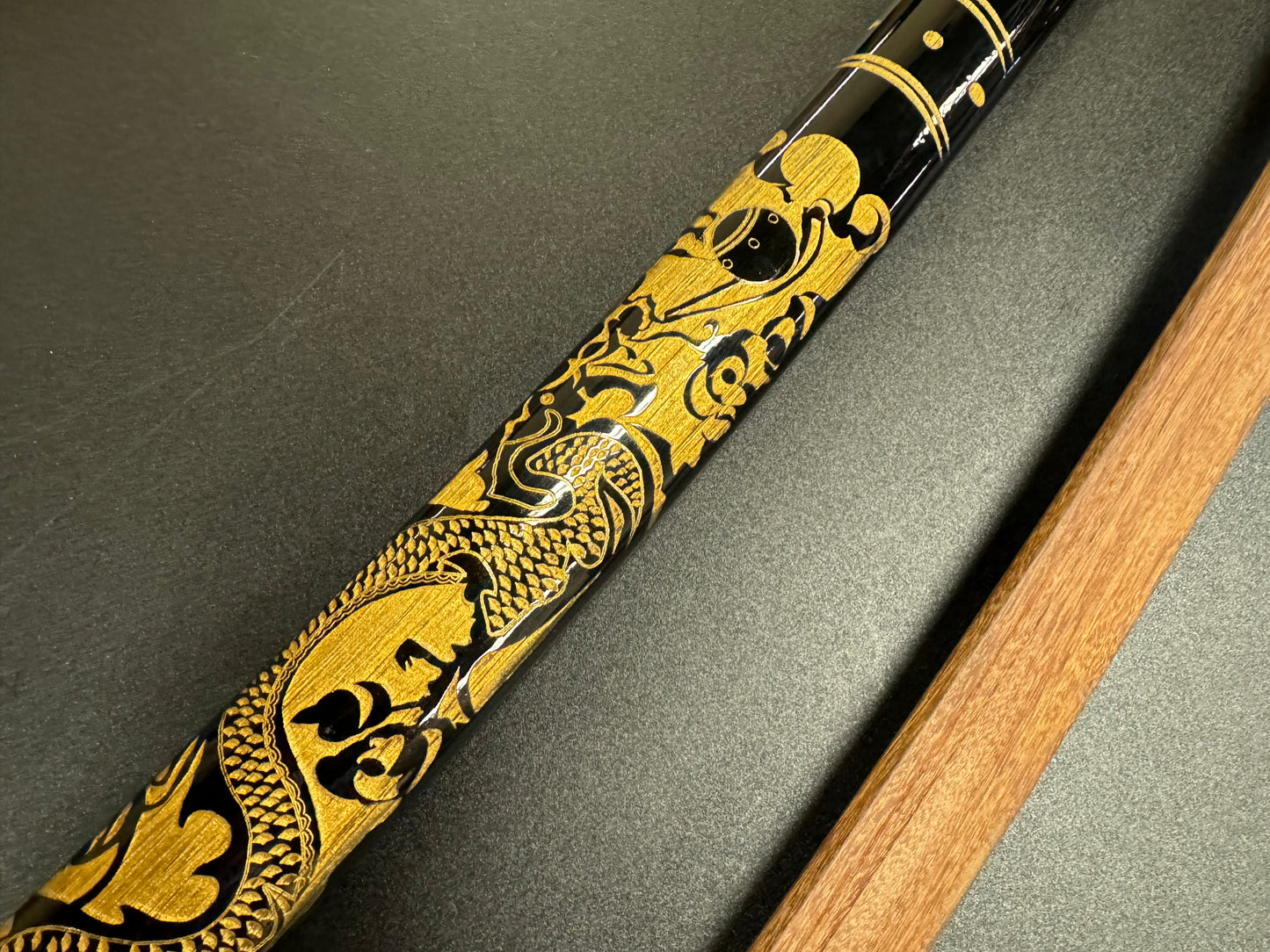 Phoenix Arms Etched Dragon Wooden Katana Takemitsu