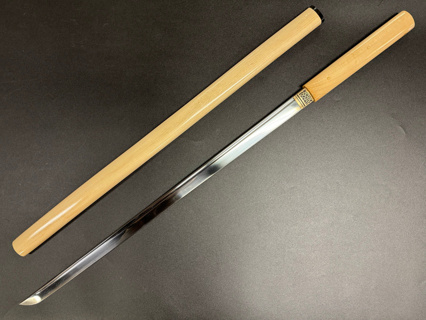 Phoenix Arms Natural Hardwood Chokuto 65Mn Shirasaya