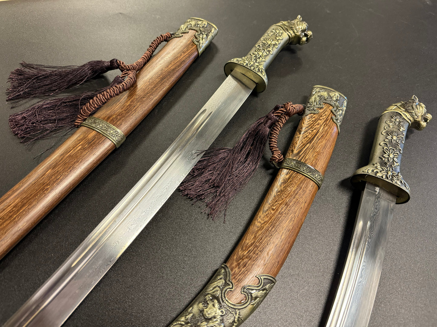 Phoenix Arms Dao - Mongolian Style Damascus Steel - Size Options