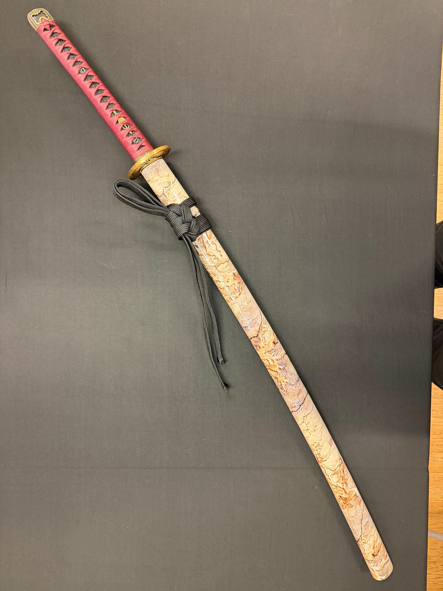 Cloudhammer Katana - Autumn Sunburst Special Edition - s5 low molybdenum Taiwan variant shock steel