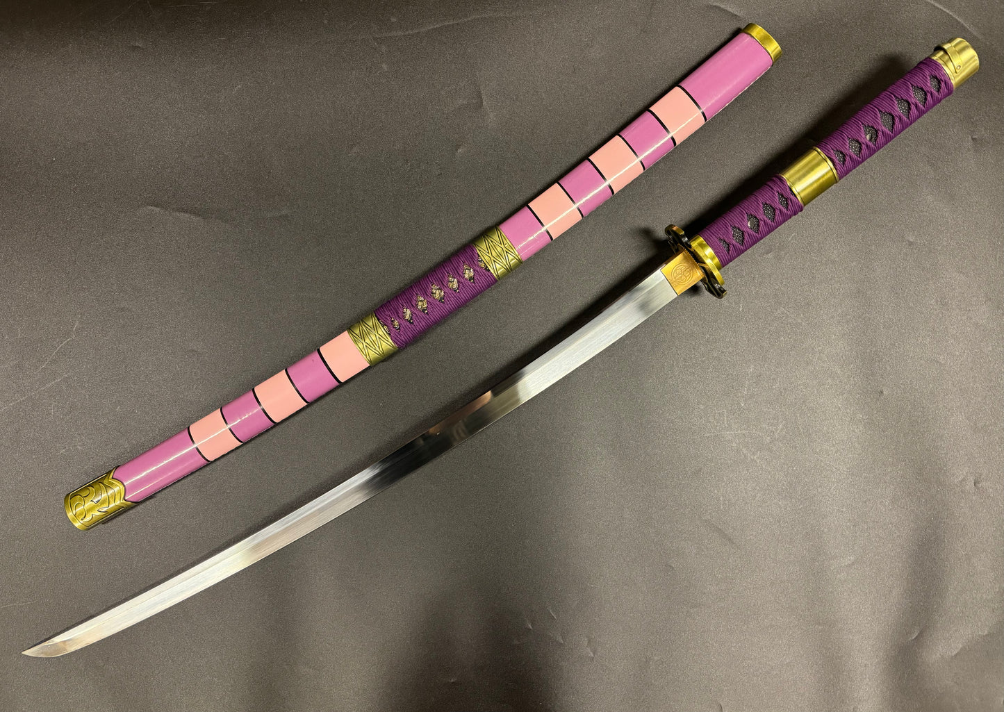 MADE TO ORDER One Piece Zoro Nidai Kitetsu 1045 Katana
