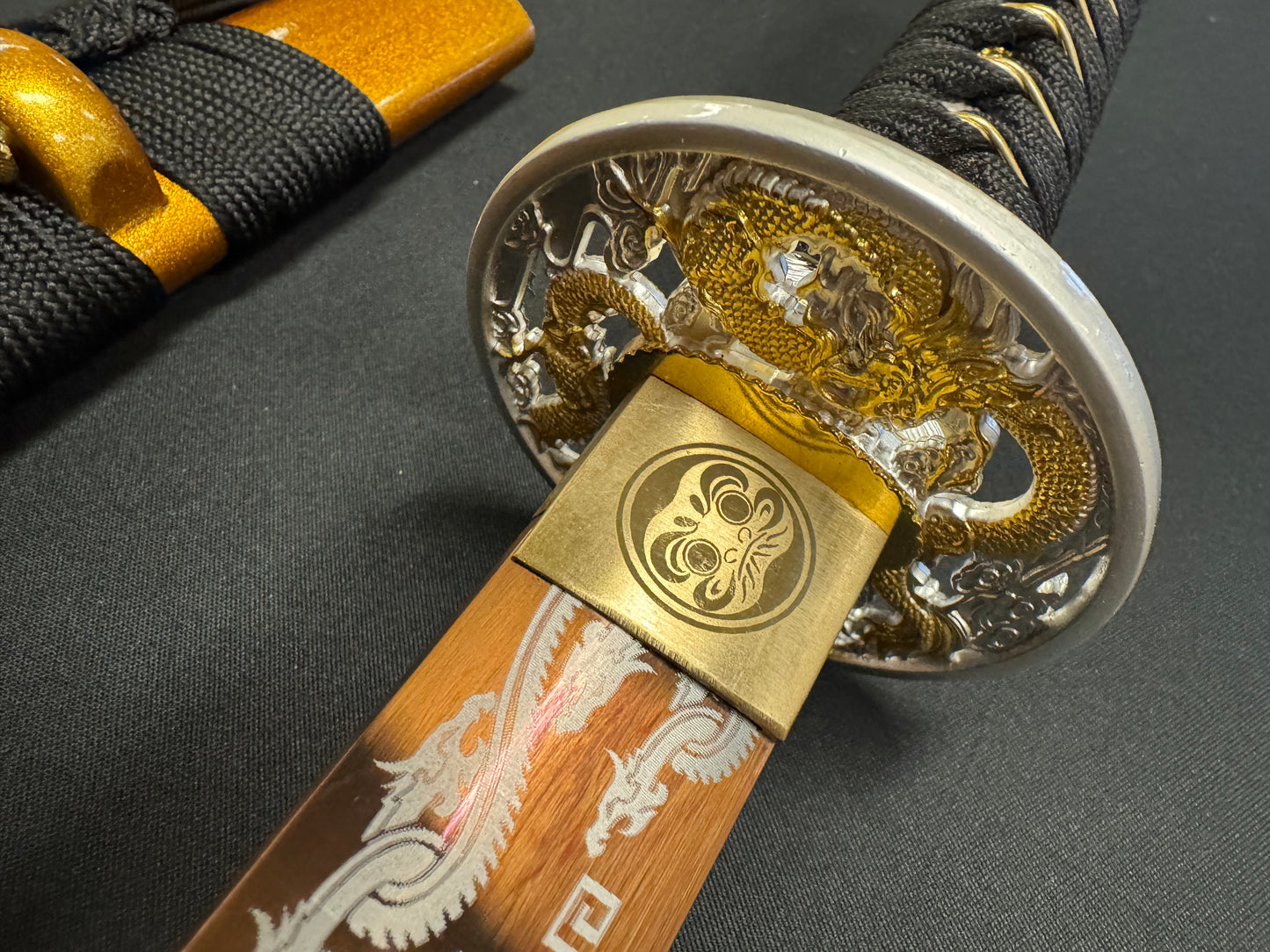 Phoenix Arms Katana - Roaring Dragon 65Mn Gold Blade
