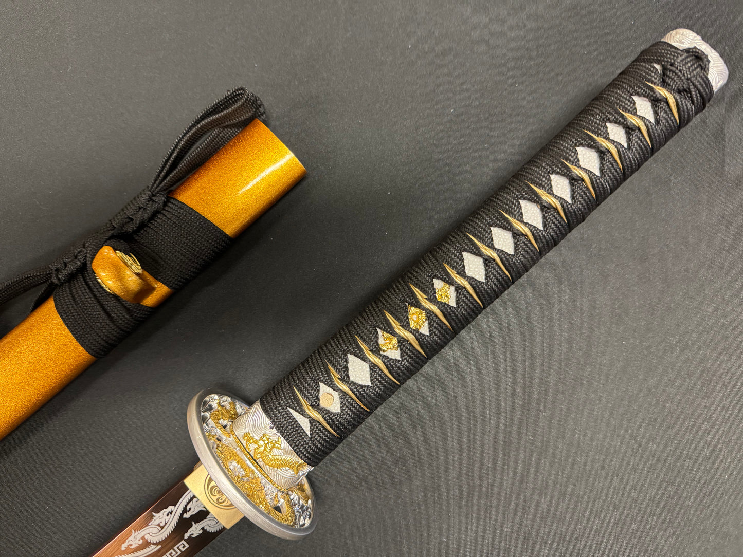 Phoenix Arms Katana - Roaring Dragon 65Mn Gold Blade