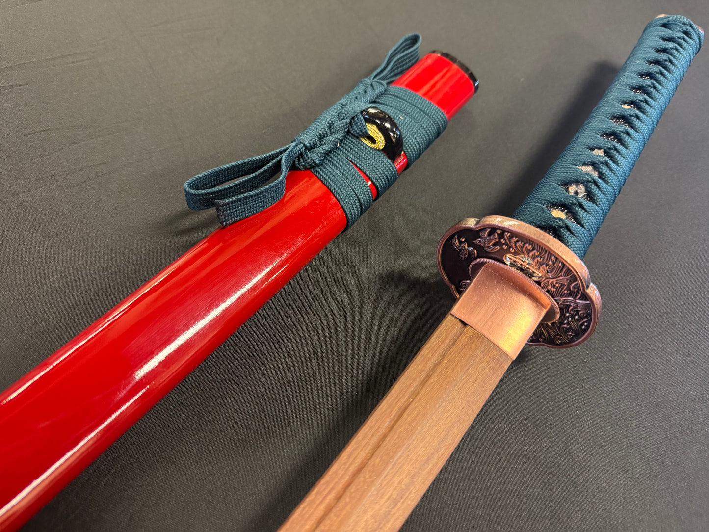 Phoenix Arms Red Summer Swallows Wooden Katana Takemitsu