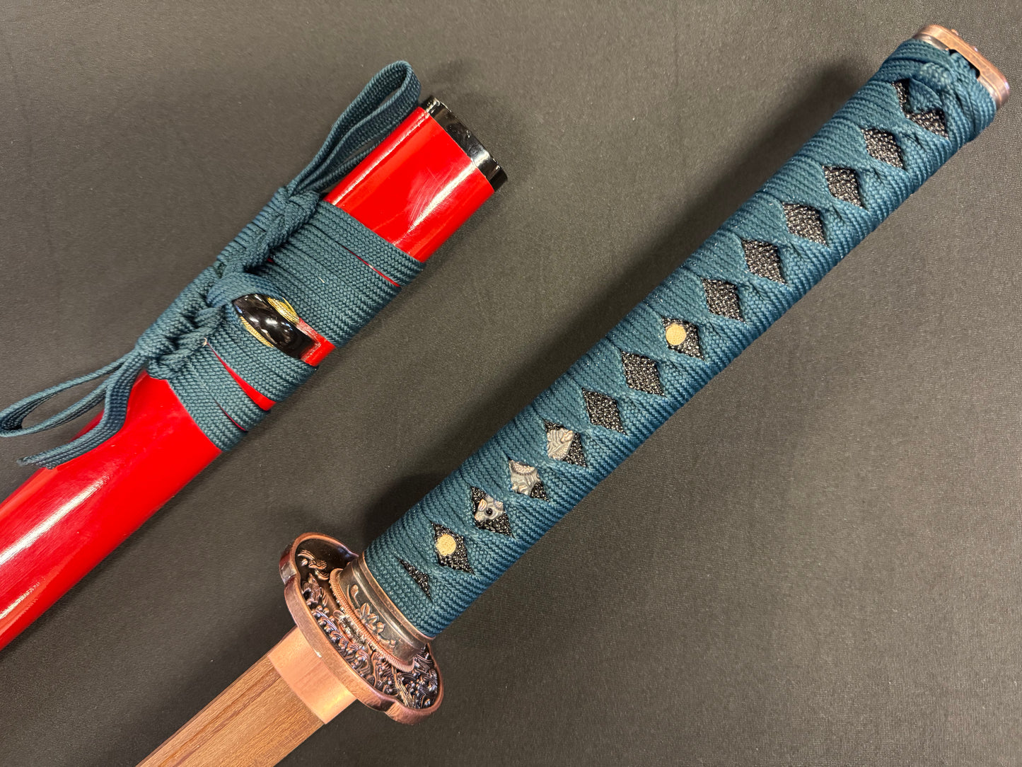 Phoenix Arms Red Summer Swallows Wooden Katana Takemitsu