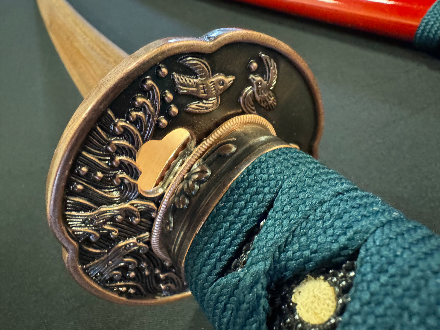 Phoenix Arms Red Summer Swallows Wooden Katana Takemitsu