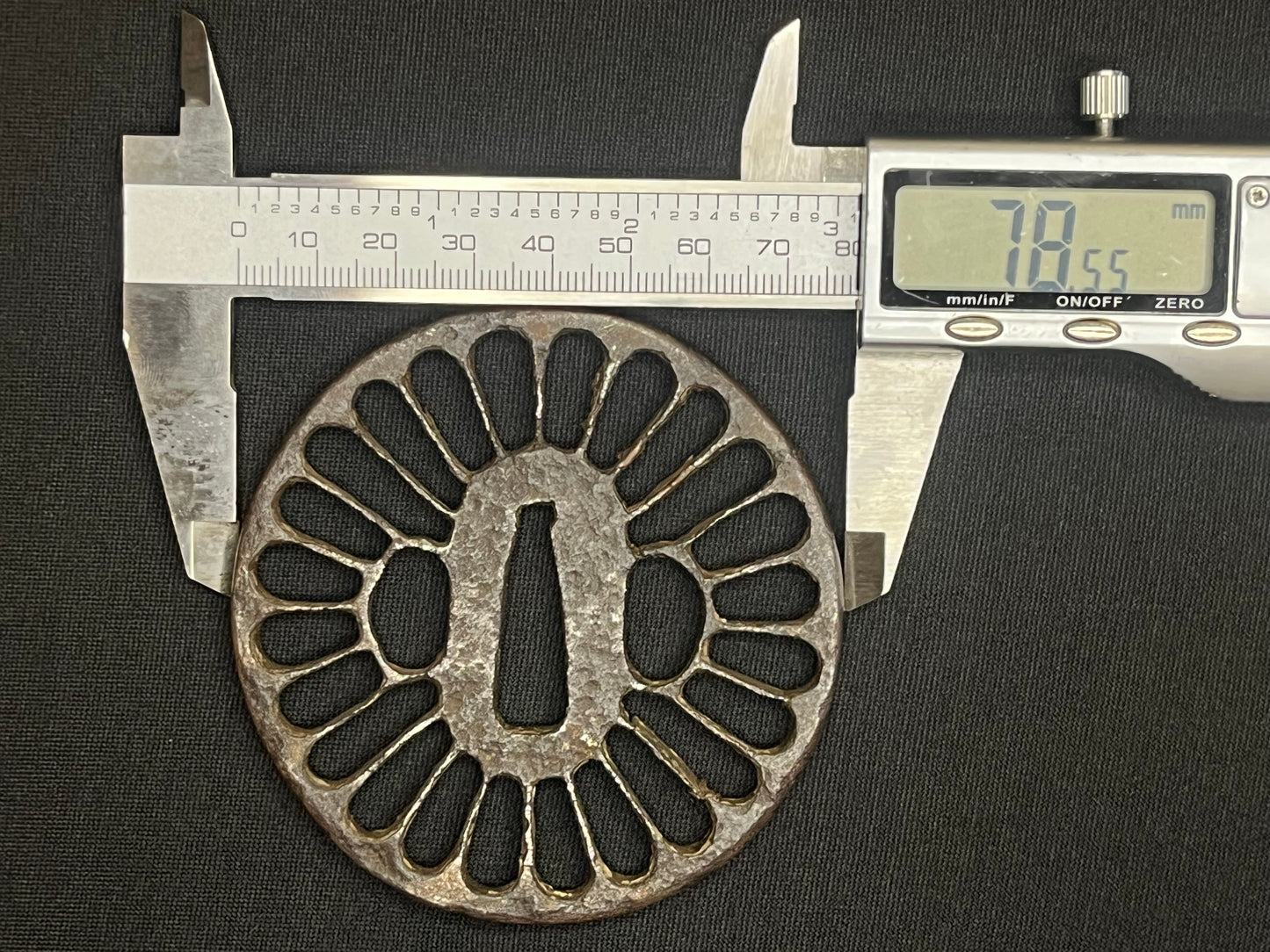 Antique Japanese Tsuba - Iron Handguard #021 Unverified