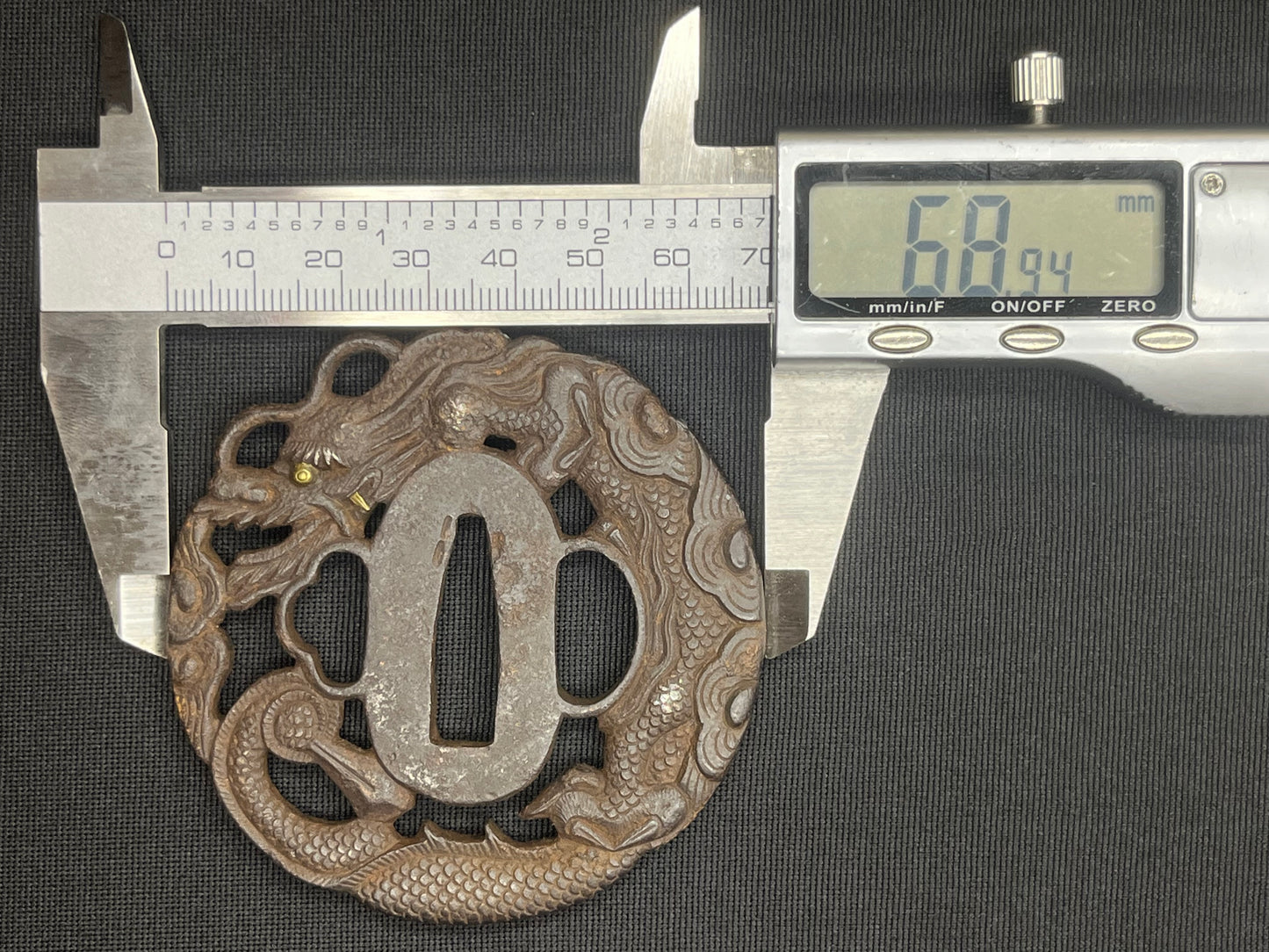 Antique Japanese Tsuba - Iron Handguard #037 Unverified