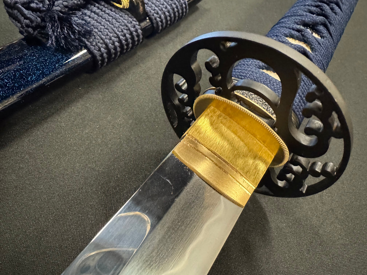 Moritaka Razor Katana - Blue Tide - T10 Clay-Tempered