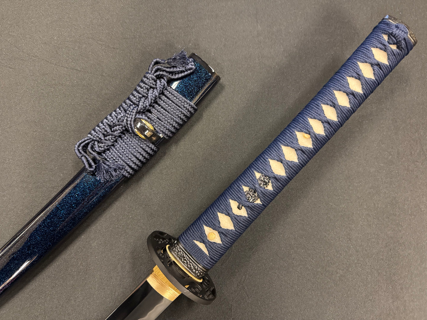 Moritaka Razor Katana - Blue Tide - T10 Clay-Tempered