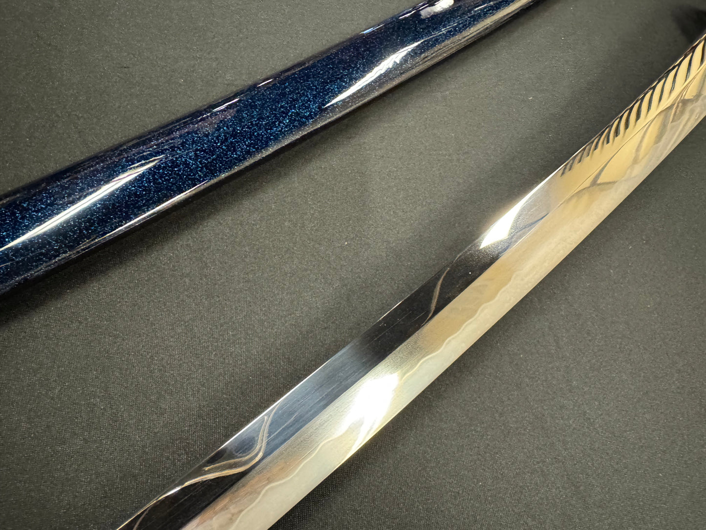 Moritaka Razor Katana - Blue Tide - T10 Clay-Tempered