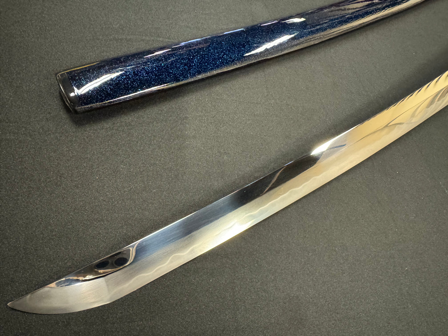 Moritaka Razor Katana - Blue Tide - T10 Clay-Tempered