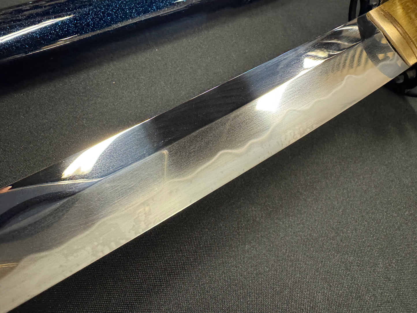 Moritaka Razor Katana - Blue Tide - T10 Clay-Tempered