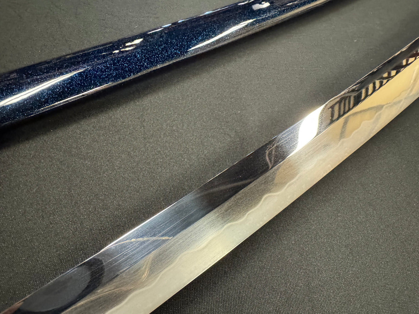 Moritaka Razor Katana - Blue Tide - T10 Clay-Tempered