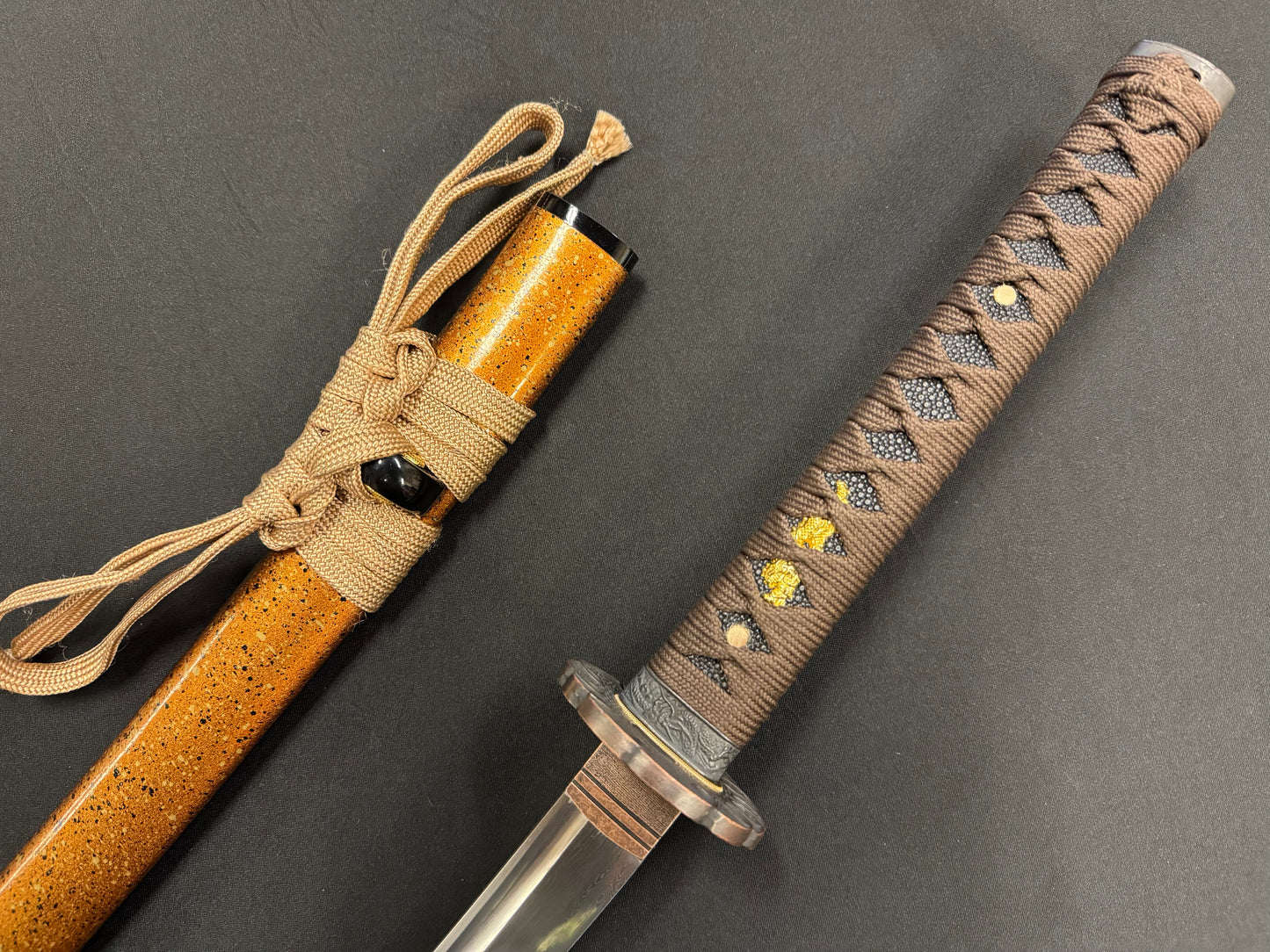 Dragonspring Forge Katana - Golden Oni Damascus Special Edition