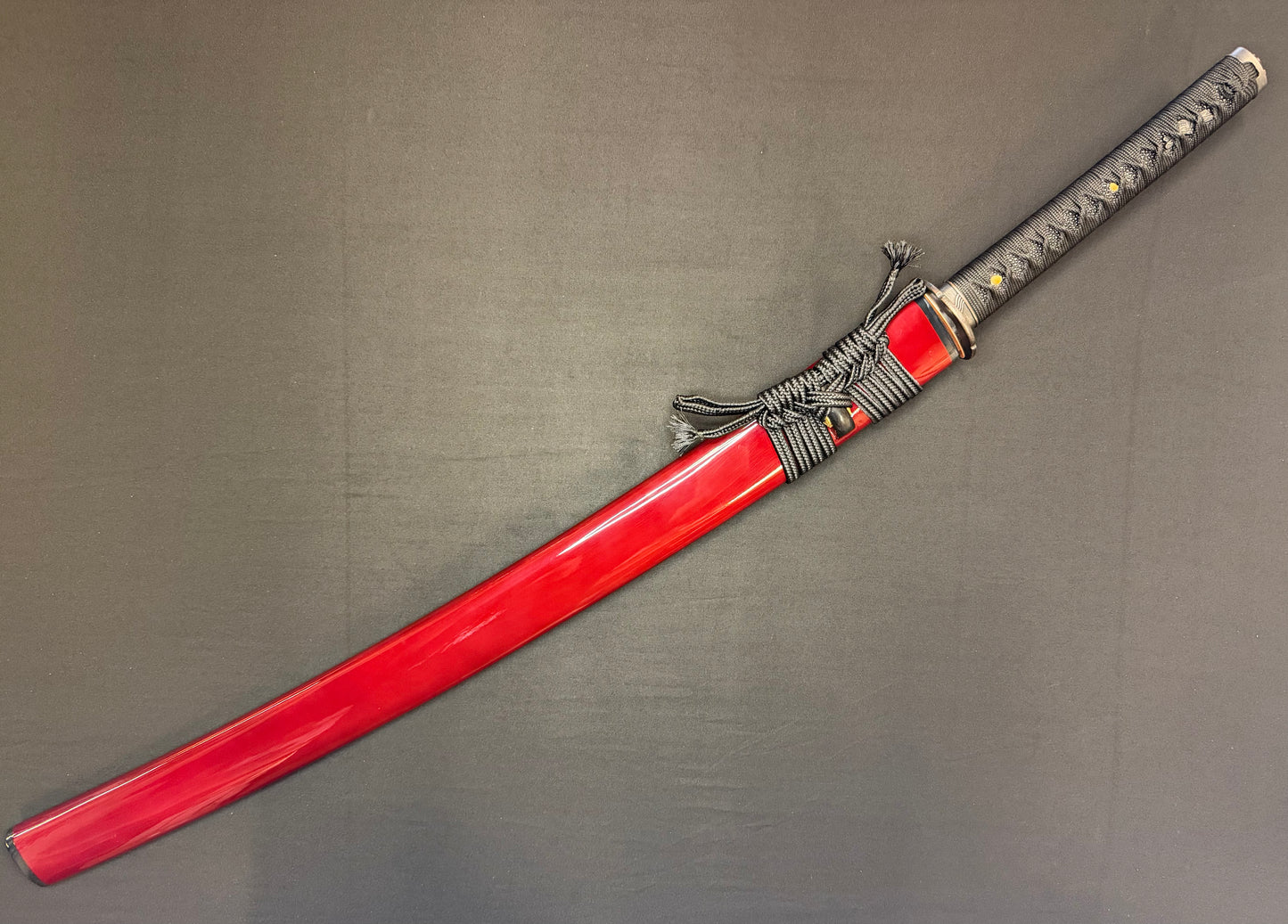 Legacy Steel O-Katana Titan Stout - Crimson Tonbo with Bo-hi, Choji Hamon, 1095 Clay Tempered