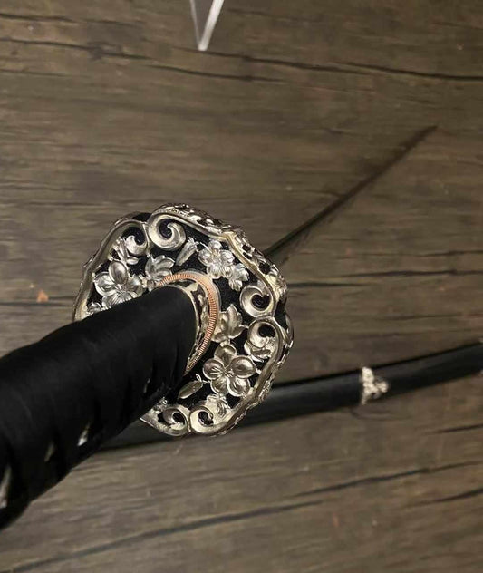 Cloudhammer DULLED PRACTICE Naga-Wakizashi - Onyx Cherry - s7 QC FAIL