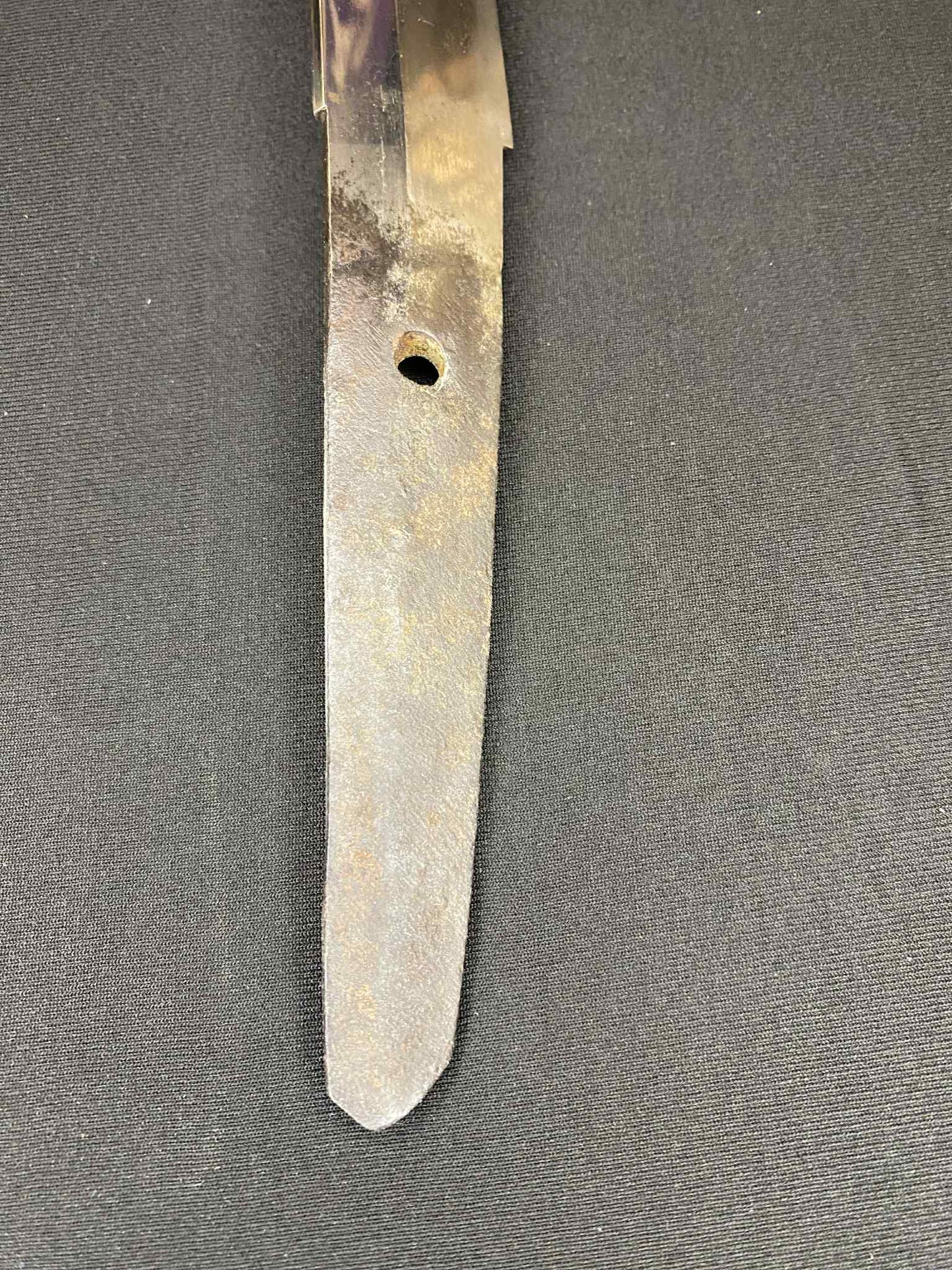 Antique Nihonto - Naginata Naoshi Wakizash in Koshirae (Early Edo) - signed Shimosaka Saku (unverified)
